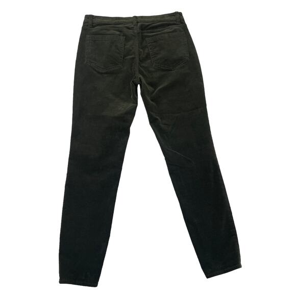 Vince Camuto Skinny Corduroy Pant Dark Green 8 - Picture 8 of 8